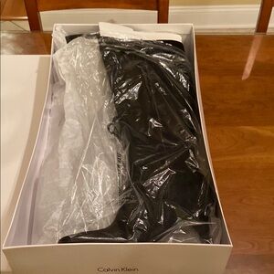 Calvin Klein Classic Black Heeled Boots. Pretty!!!